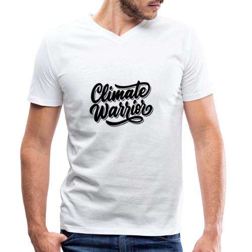Climate warrior black - Stanley/Stella Mannen bio-T-shirt met V-hals