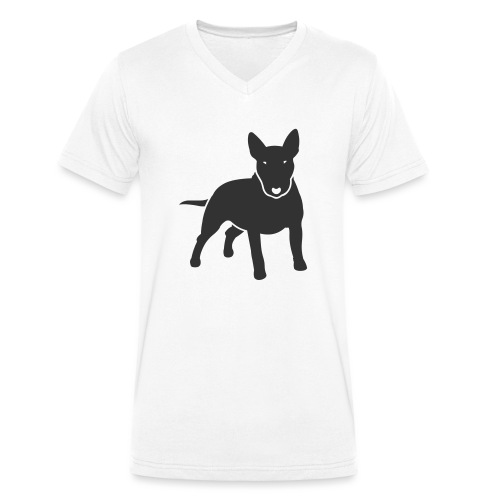 hunde_dogz_minibull_v2 - Stanley/Stella Männer Bio-T-Shirt mit V-Ausschnitt