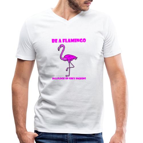 Flamingo Pink Anders sein LGBT - Männer Bio-T-Shirt mit V-Ausschnitt von Stanley & Stella