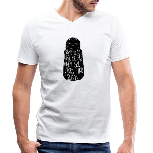 salt og sukker - Stanley/Stella økologisk herre-T-shirt med V-udskæring