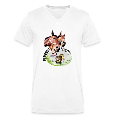 (kl_linedance51) - Økologisk Stanley & Stella T-shirt med V-udskæring til herrer