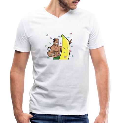 Stop War Banane Musculation - T-shirt bio col V Stanley/Stella Homme