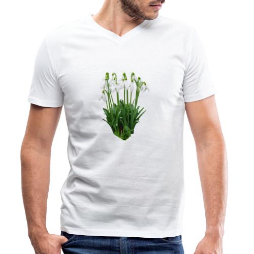 Schneeglöckchen Frühling Spring - Männer Bio-T-Shirt mit V-Ausschnitt von Stanley & Stella