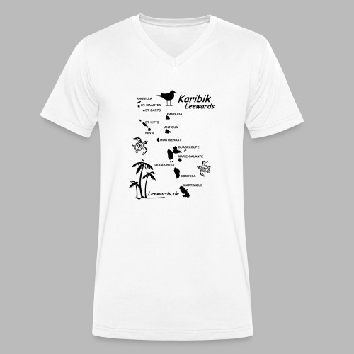 Karibik Leewards Segeln Leward Islands - Männer Bio-T-Shirt mit V-Ausschnitt von Stanley & Stella