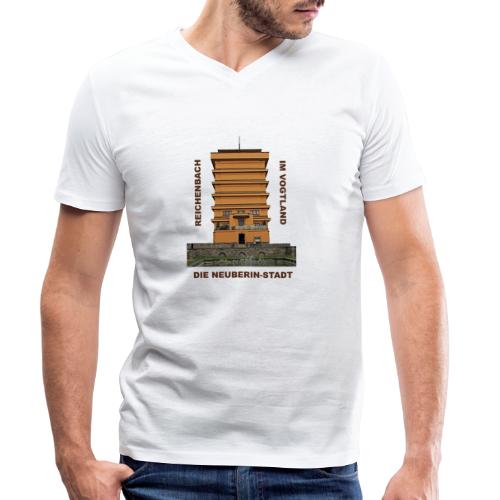 Reichenbach Vogtland Wasserturm Neuberin - Männer Bio-T-Shirt mit V-Ausschnitt von Stanley & Stella