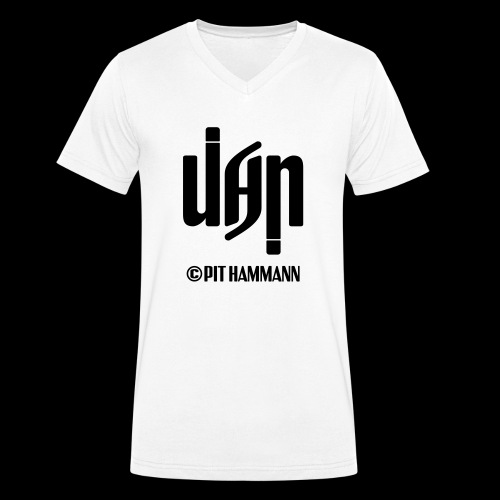Ambigramm Jan 01 Pit Hammann - Stanley/Stella Männer Bio-T-Shirt mit V-Ausschnitt