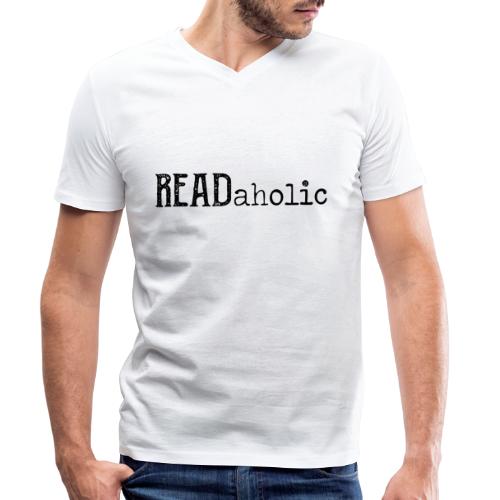 0312 Readaholic Books Book Reading Reader - Stanley/Stella økologisk herre-T-shirt med V-udskæring