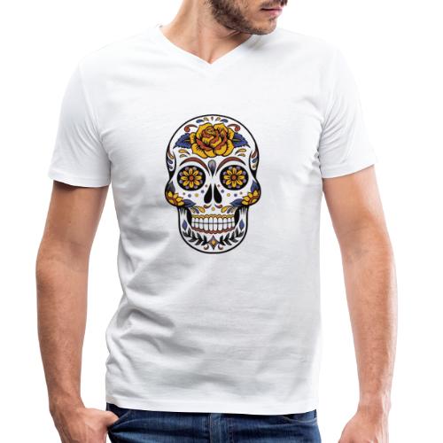 skull mexiko mexico - Stanley/Stella Männer Bio-T-Shirt mit V-Ausschnitt