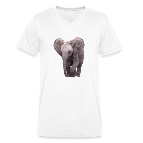 Elefäntchen - Männer Bio-T-Shirt mit V-Ausschnitt von Stanley & Stella