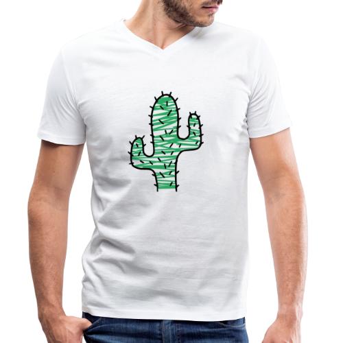 Kaktus sehr stachelig - Männer Bio-T-Shirt mit V-Ausschnitt von Stanley & Stella