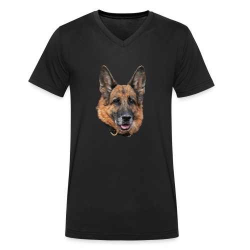 Schäferhund - Männer Bio-T-Shirt mit V-Ausschnitt von Stanley & Stella