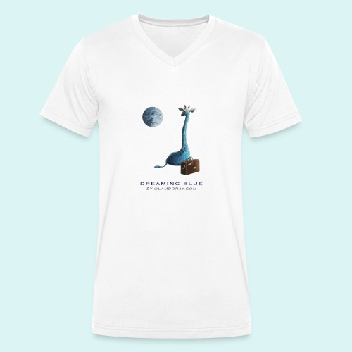 Dreaming Blue - Men's Organic V-Neck T-Shirt by Stanley & Stella