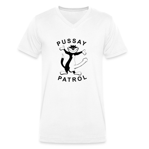 Pussay Patrol from as seen in The Inbetweeners - Men's Organic V-Neck T-Shirt by Stanley & Stella