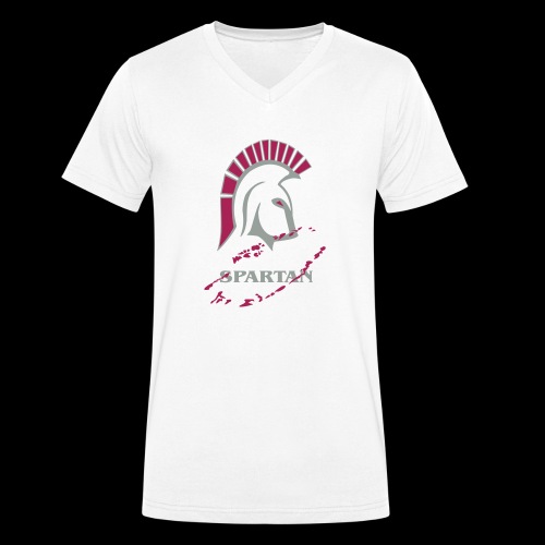 Spartan & Blood - Økologisk Stanley & Stella T-shirt med V-udskæring til herrer