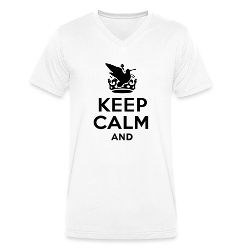 keep_calm_and_bird_hunt_text - Maglietta ecologica per uomo con scollo a V di Stanley/Stella