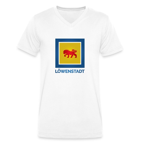 Löwenstadt Fan Design 11 - Männer Bio-T-Shirt mit V-Ausschnitt von Stanley & Stella