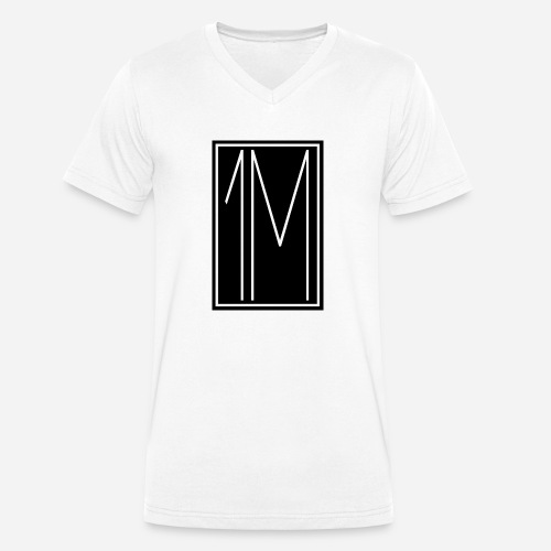 1M/One MVMNT Logo schwarz - Männer Bio-T-Shirt mit V-Ausschnitt von Stanley & Stella