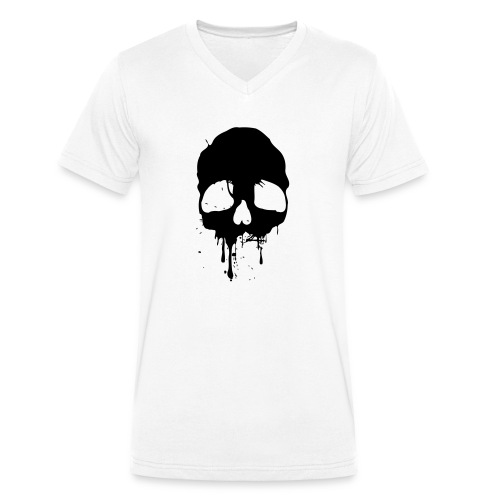 black skull - Stanley/Stella Männer Bio-T-Shirt mit V-Ausschnitt