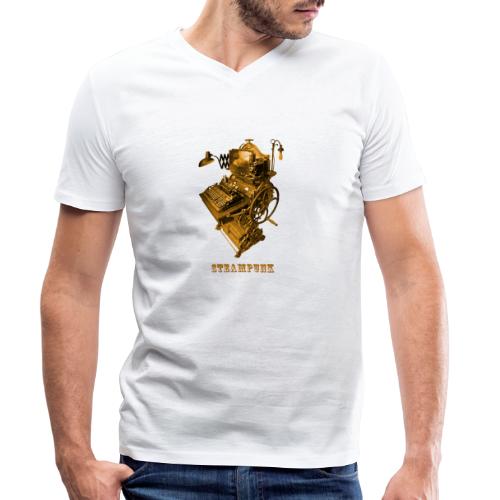 Steampunk Computer Futurismus Kunststil - Männer Bio-T-Shirt mit V-Ausschnitt von Stanley & Stella