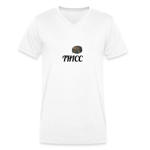 THICC Merch - Men's Organic V-Neck T-Shirt by Stanley & Stella