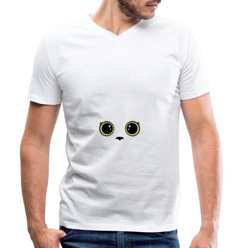 Katze - Ekologiczna koszulka męska z dekoltem w serek Stanley & Stella