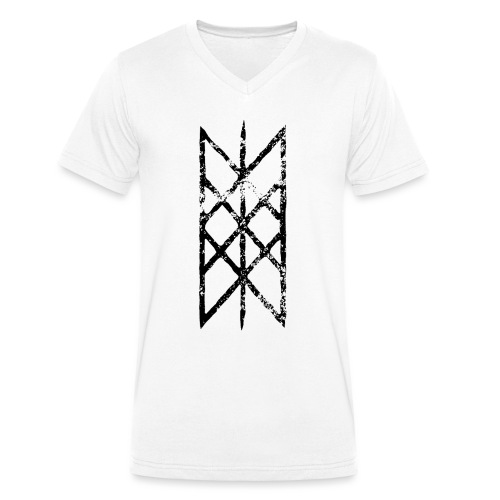 Netz von Wyrd Gitter Skulds Netz Binderune Symbol - Stanley/Stella Männer Bio-T-Shirt mit V-Ausschnitt