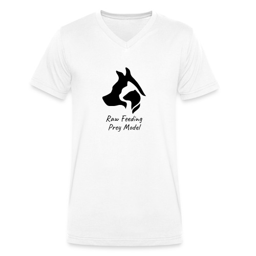 logo raw feeding noir - T-shirt bio col V Stanley/Stella Homme
