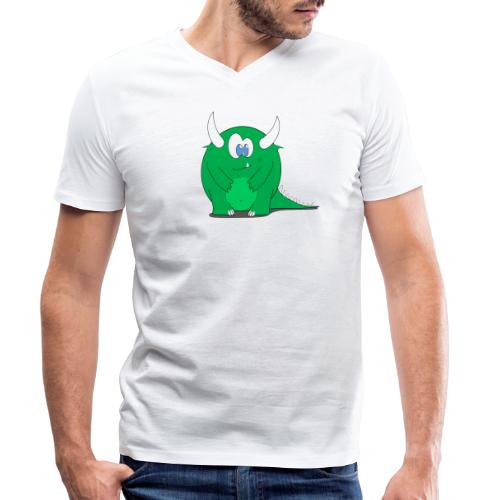 T-shirt humor design Monster Green - T-shirt bio col V Stanley/Stella Homme