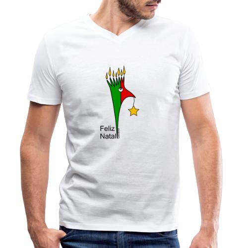 Galoloco - Feliz Natal - Men's Organic V-Neck T-Shirt by Stanley & Stella