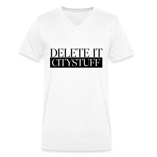 delete_it - Männer Bio-T-Shirt mit V-Ausschnitt von Stanley & Stella