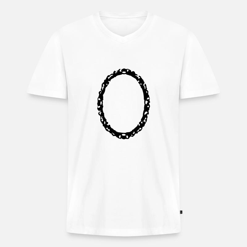 frame1_vec_1de - Männer Premium Bio T-Shirt mit V-Ausschnitt - Weiß