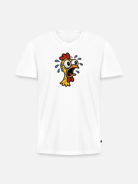 Trying to Hendl this saying - Men's Premium Organic T-shirt with V-neck - white
