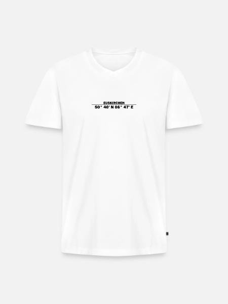 Euskirchen coordinates - Men's Premium Organic T-shirt with V-neck - white