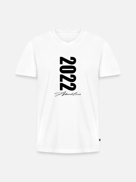 Abschluss 2022 Abschlussklasse - Männer Premium Bio T-Shirt mit V-Ausschnitt - Weiß