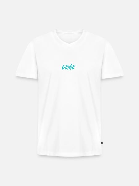 Engineer Genie Graduation 2025 - Men's Premium Organic T-shirt with V-neck - white