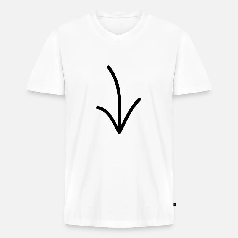 Das Kind bin ich! - Männer Premium Bio T-Shirt mit V-Ausschnitt - Weiß