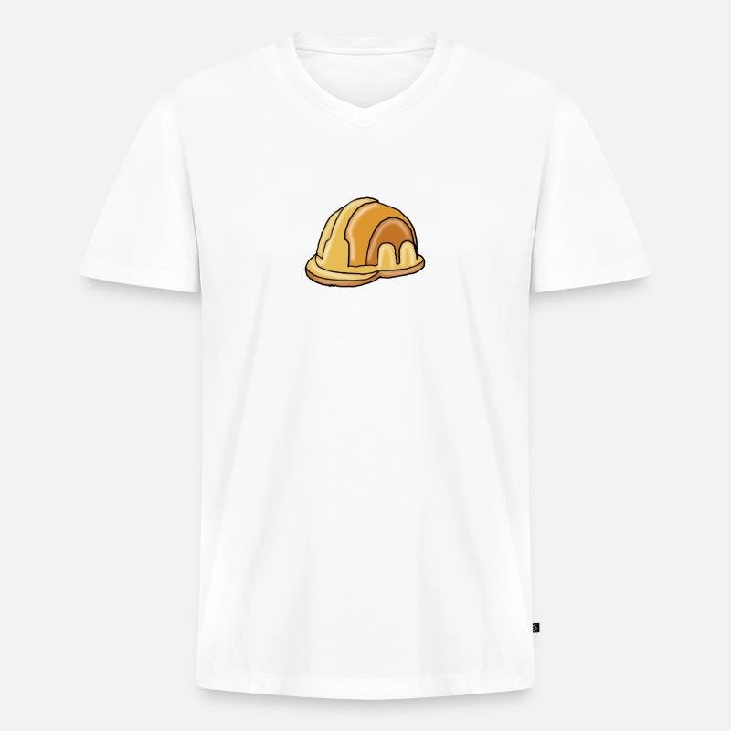 309BD5BE 93B1 4264 89B4 6FBFD2E4AAD2 - Männer Premium Bio T-Shirt mit V-Ausschnitt - Weiß
