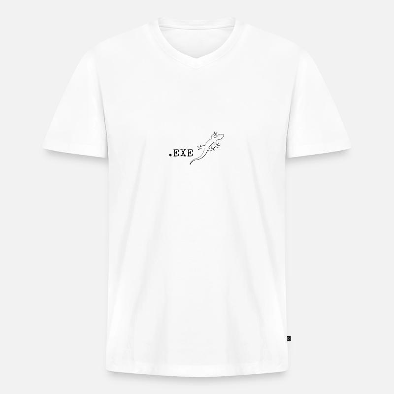 Computer scientist Programmer It Coding - Men's Premium Organic T-shirt with V-neck - white