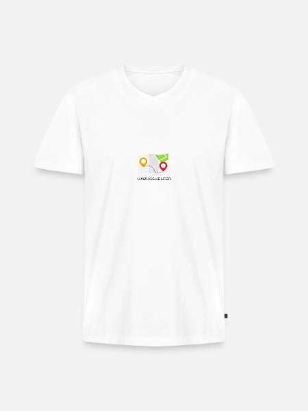 Movers - big thank you! - Men's Premium Organic T-shirt with V-neck - white