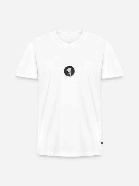 Vaisseau spatial dans l’espace - T-shirt encolure en V Premium bio Homme - blanc
