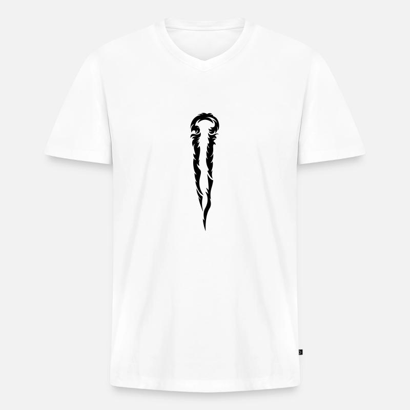 Rhodesian Ridgeback Ridge - Männer Premium Bio T-Shirt mit V-Ausschnitt - Weiß