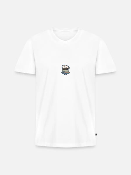 Wassersport - Männer Premium Bio T-Shirt mit V-Ausschnitt - Weiß
