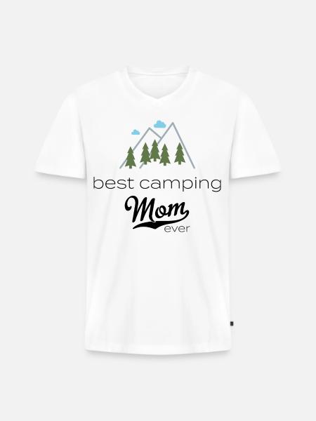 camper - Men's Premium Organic T-shirt with V-neck - white