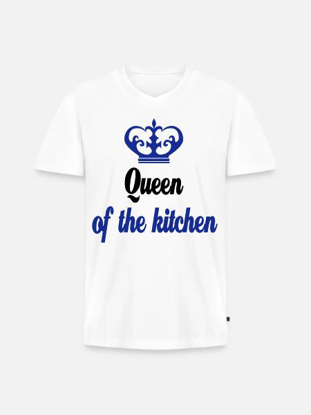 Gifts for a cook - Men's Premium Organic T-shirt with V-neck - white