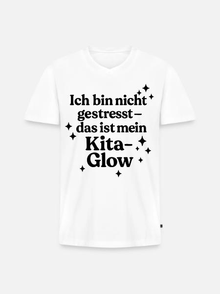 Ich bin nicht gestresst... - Männer Premium Bio T-Shirt mit V-Ausschnitt - Weiß