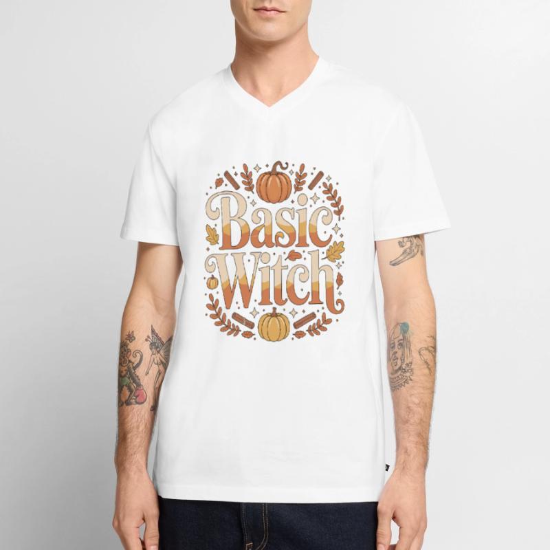 Witchcraft Basic Witch Enchanted Tarot Reading Männer Premium Bio T-Shirt mit V-Ausschnitt