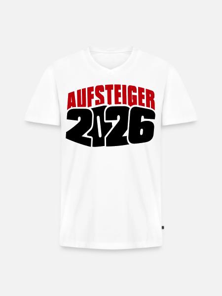 Promoted 2026 Promotion - Men's Premium Organic T-shirt with V-neck - white
