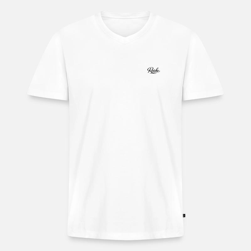 85913a2e-0fa8-4038-af2c-3f303c601a39 - Männer Premium Bio T-Shirt mit V-Ausschnitt - Weiß
