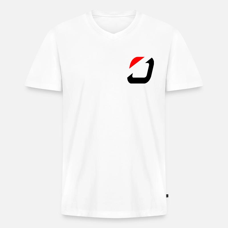 Osoued | - Männer Premium Bio T-Shirt mit V-Ausschnitt - Weiß