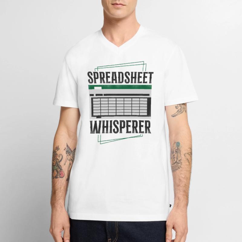 Comptable Comptable Comptable Comptabilité T-shirt encolure en V Premium bio Homme